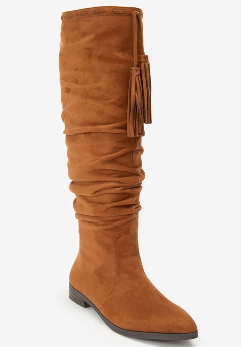 The Adelyn Wide Calf Boot By Comfortview Plus Size Tall Boots