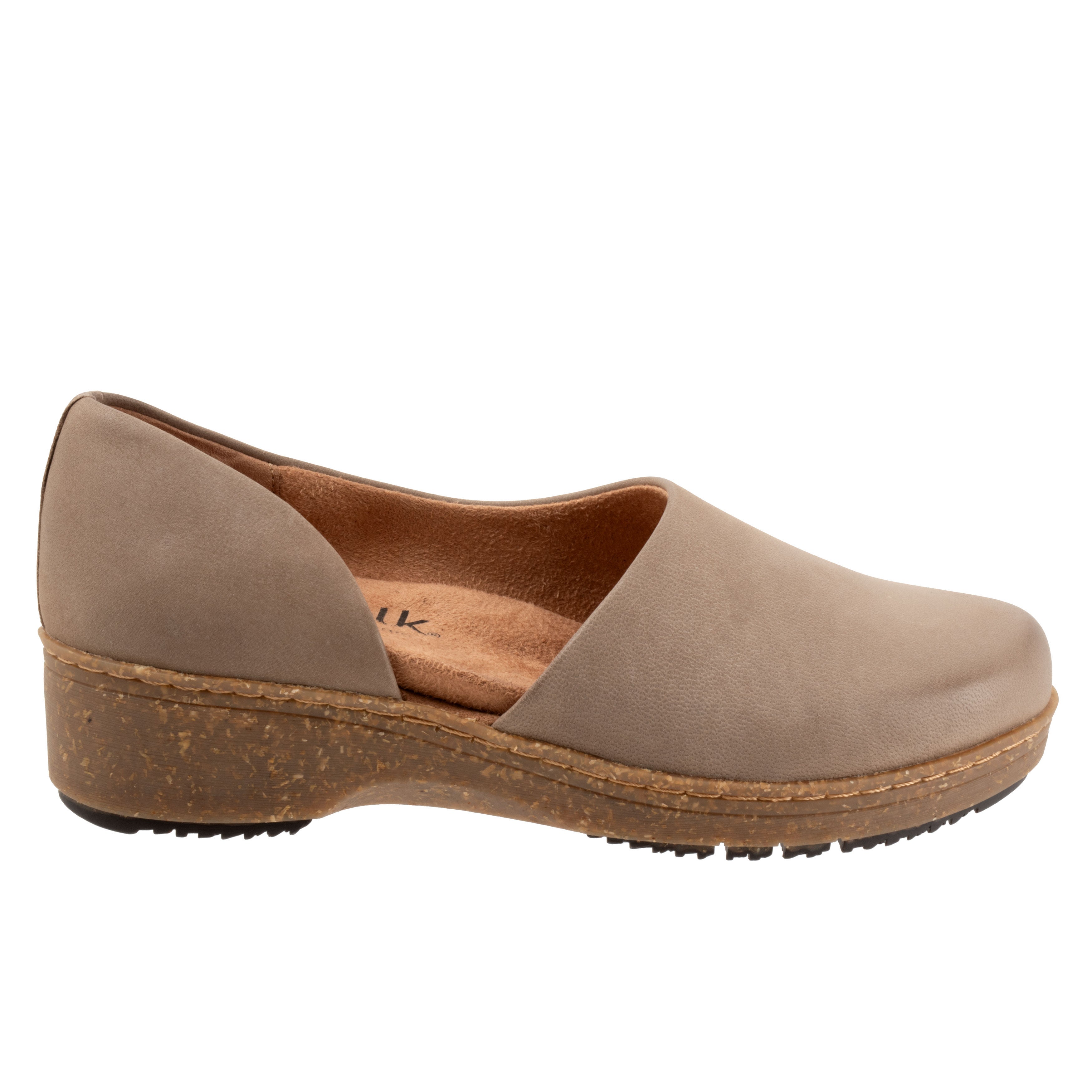 Addie Clog, TAUPE NUBUCK, alternate image number 4