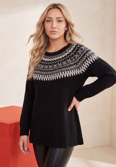 Fair Isle Pullover Sweater