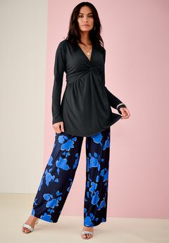 Shirred Empire Waist Tunic