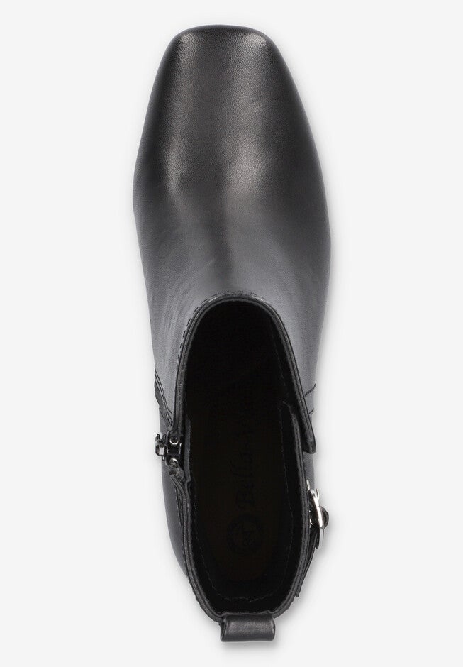 Orchard Sqaure Toe Ankle Boot, BLACK LEATHER, alternate image number 6