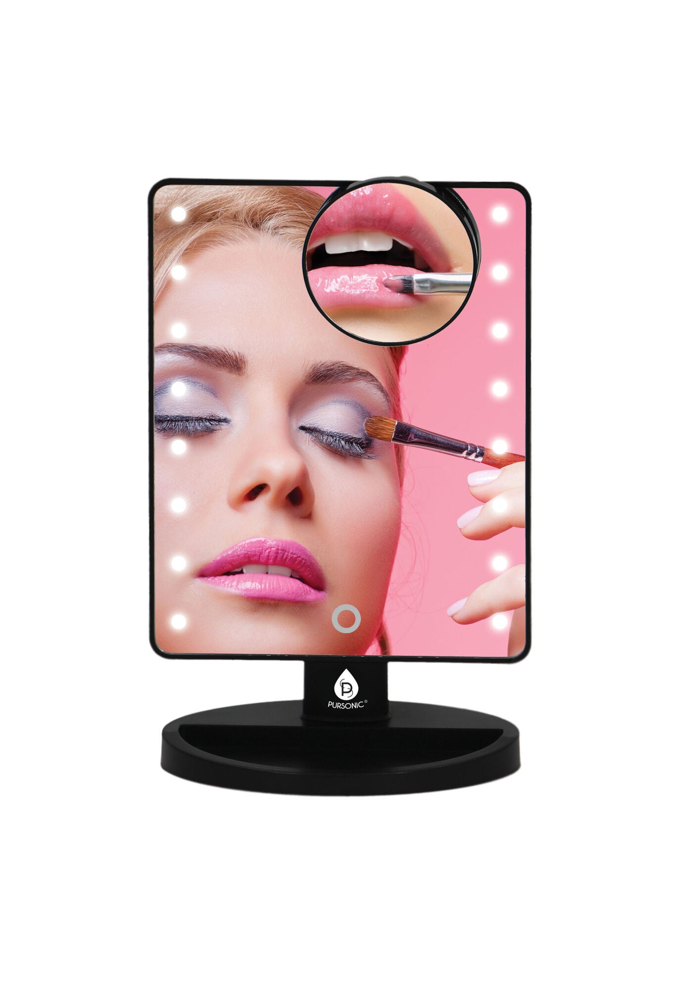 Led Vanity Makeup Mirror W/5X Detachable Mirror, , alternate image number 2