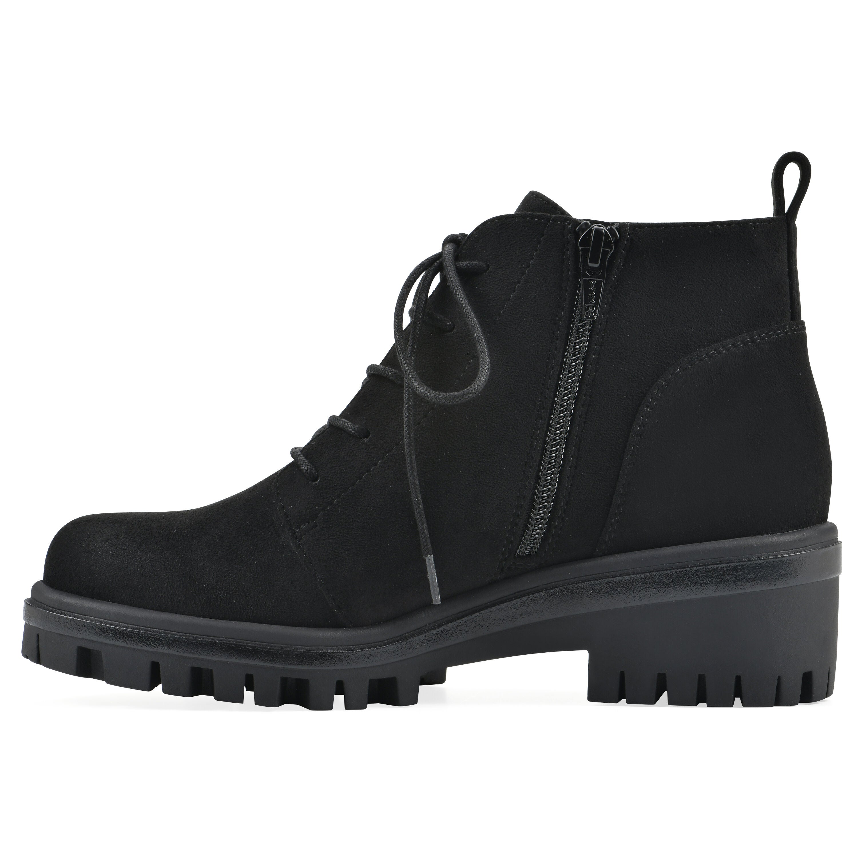 Tariq Lug Sole Lace-Up Bootie, BLACK, alternate image number 3