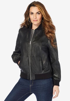 Leather Bomber Jacket