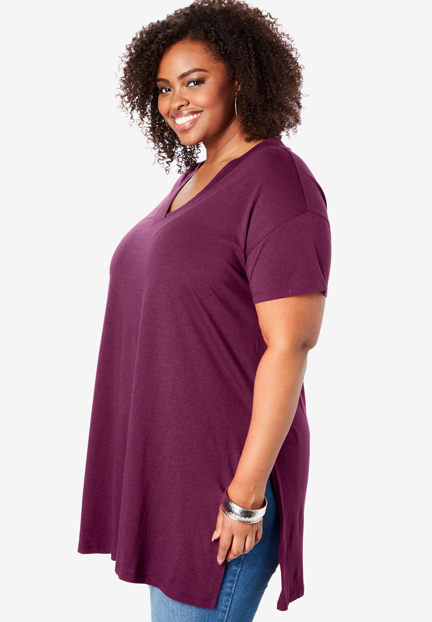 V-Neck Ultimate Tunic, , alternate image number 2