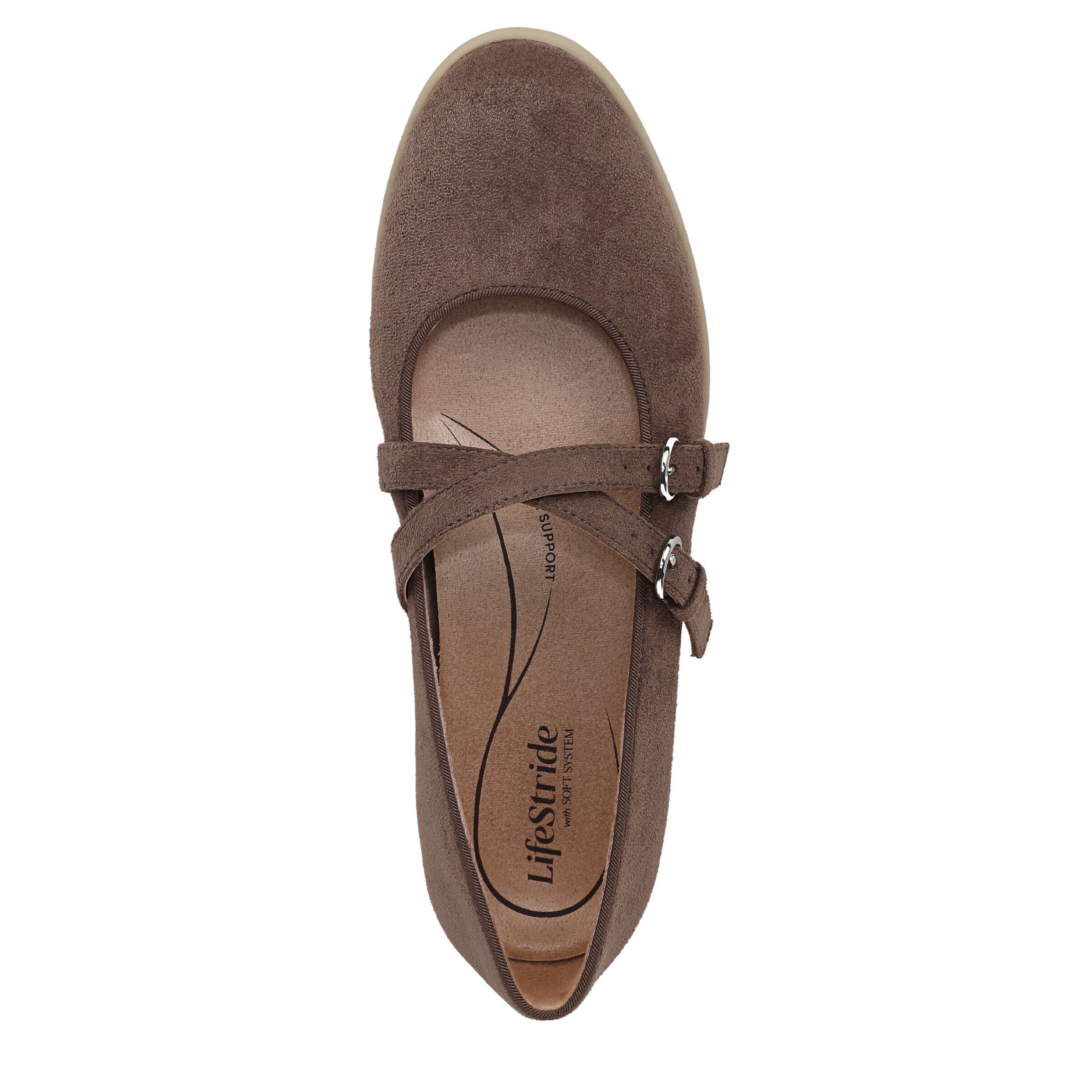 Marnie Mary Jane Flat, MOCHA BROWN SUEDE, alternate image number 6