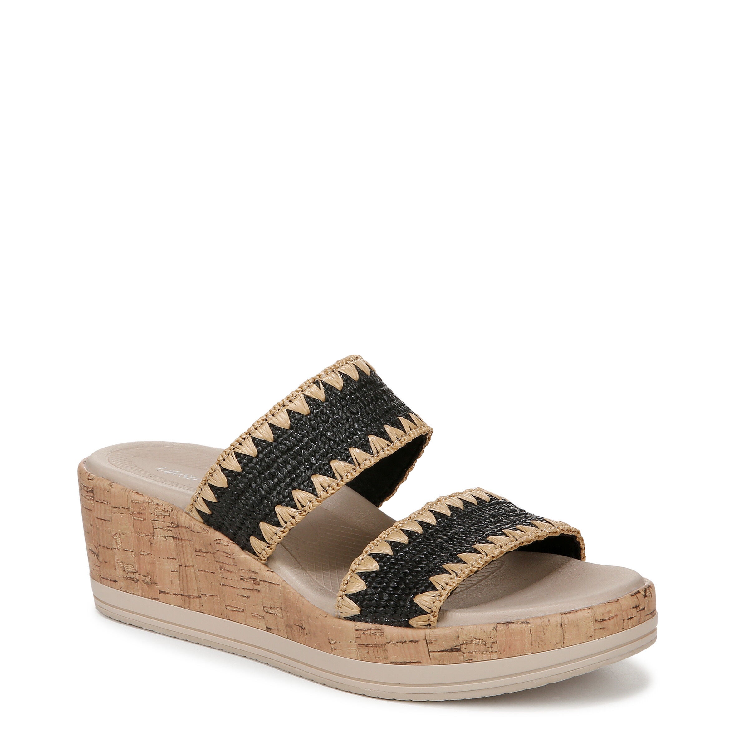 Resort Sandal, BLACK STRETCH, hi-res image number 0