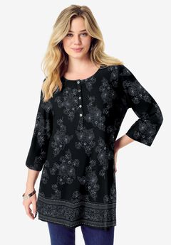 Henley Ultra Drape Tunic