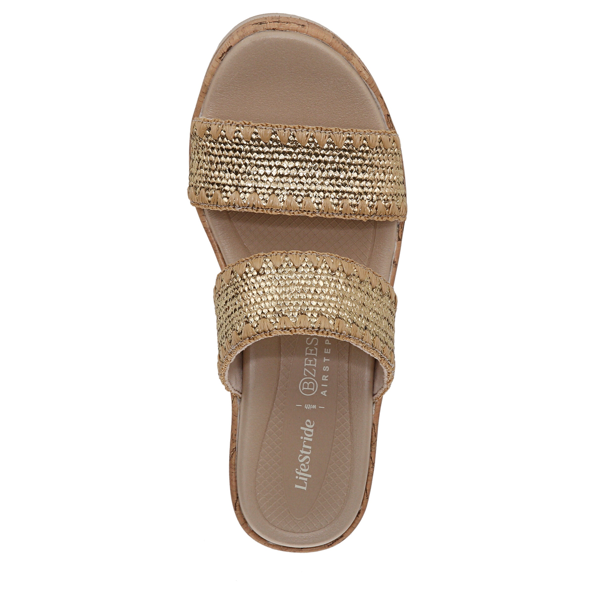 Resort Wedge Sandal, GOLD, alternate image number 6