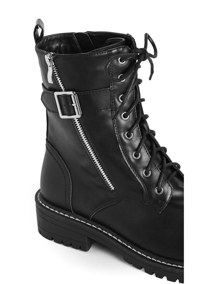 Ocean Lace Up Boot, BLACK, alternate image number null