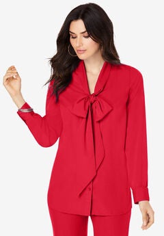 Long Sleeve Bow Blouse