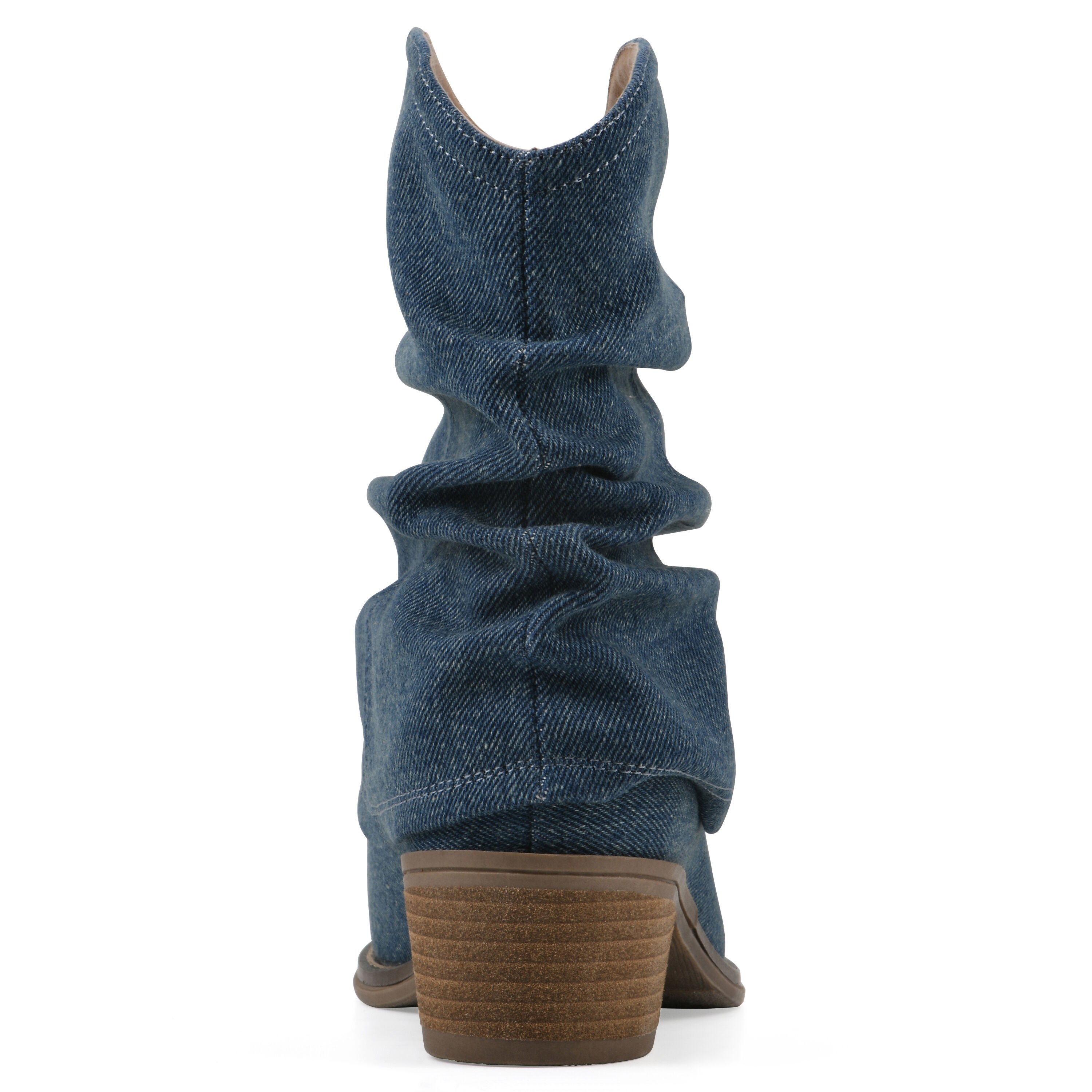 Alden Mid Calf Western Bootie, DARK DENIM FABRIC, on-hover image number 1