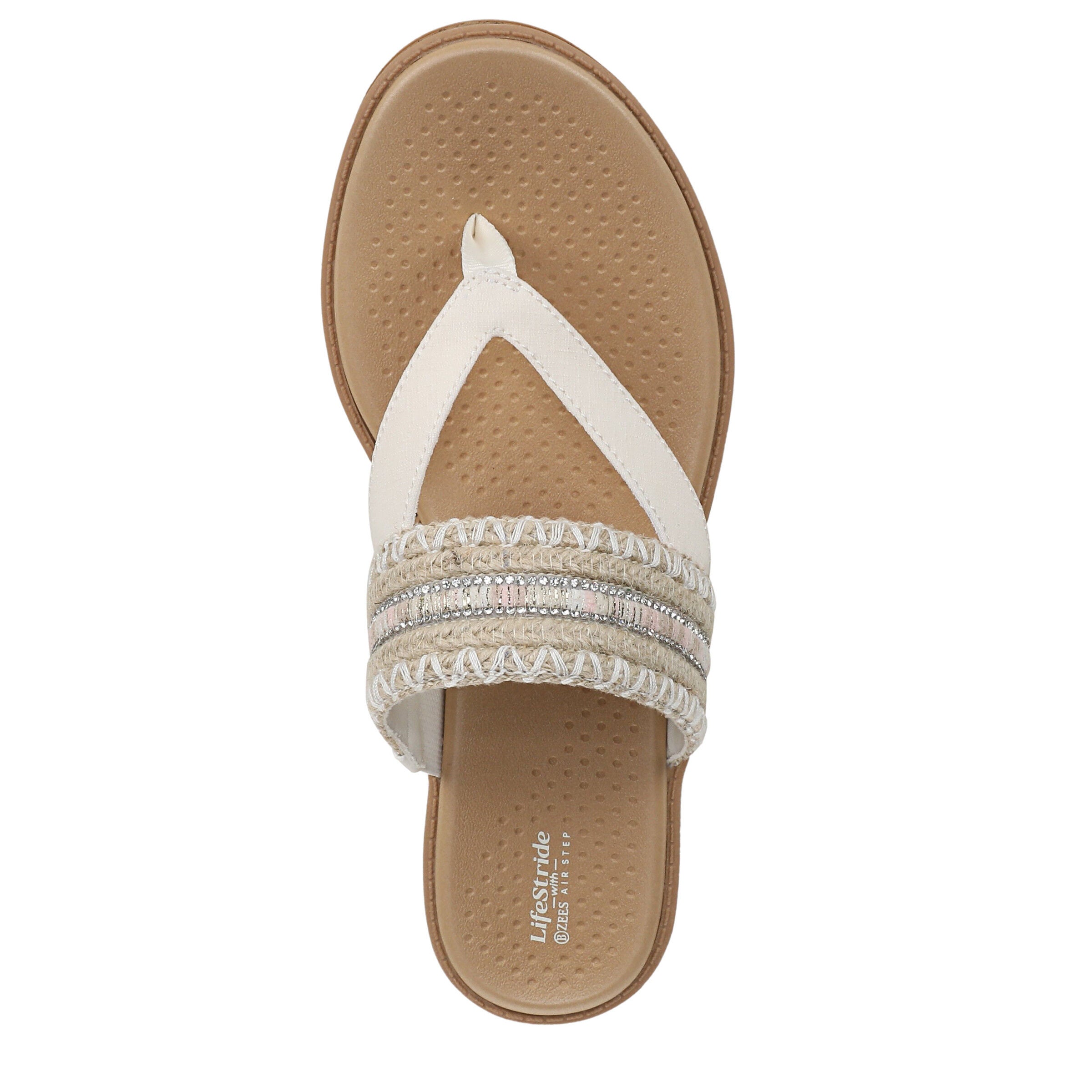 Birdie Wedge Sandal, NATURAL WHITE, alternate image number 6