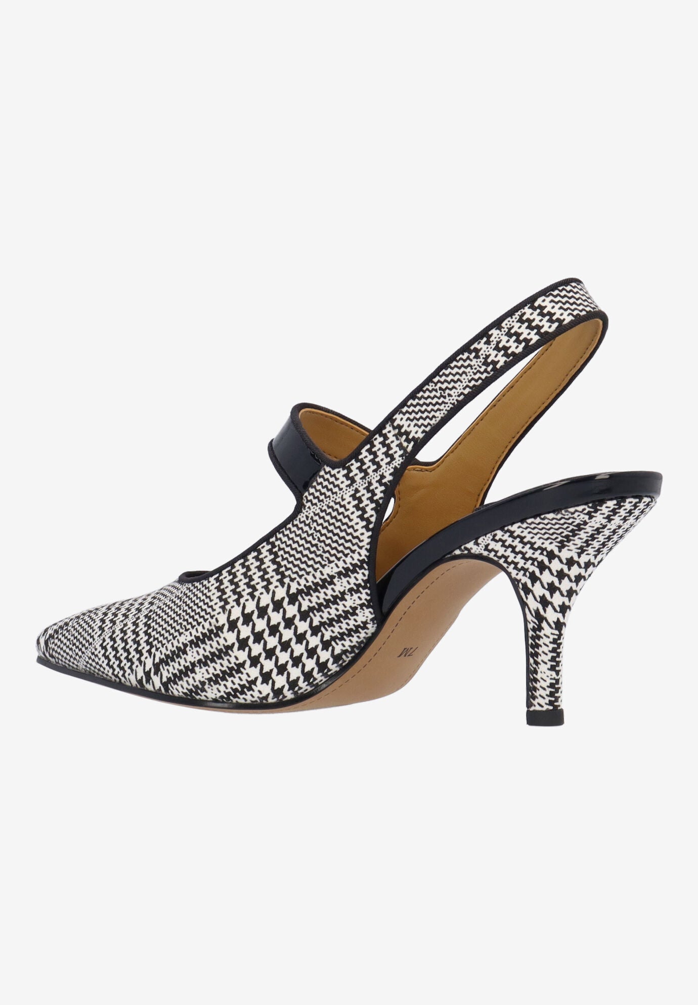 Jasira Sling Back Pump, BLACK WHITE, alternate image number 5