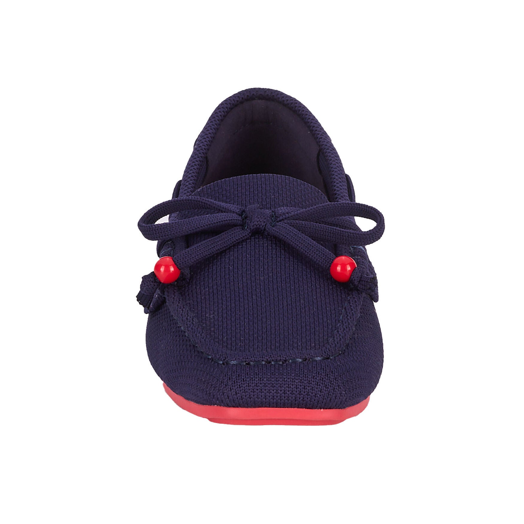 Neve Flat Knit Moccasin, NAVY KNIT, alternate image number 4