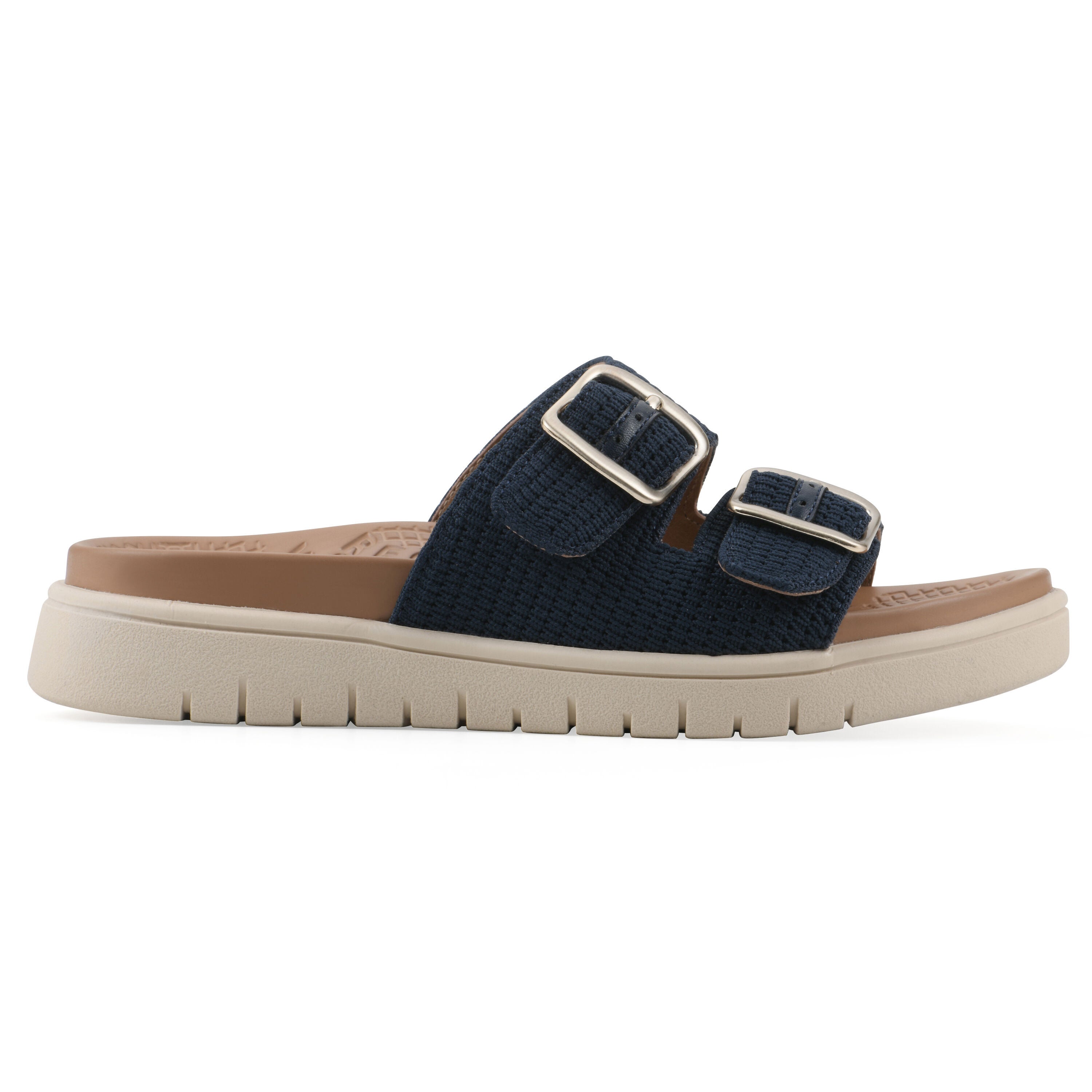 Nanny FOM Recovery Slide Sandal, NAVY FABRIC, alternate image number 2