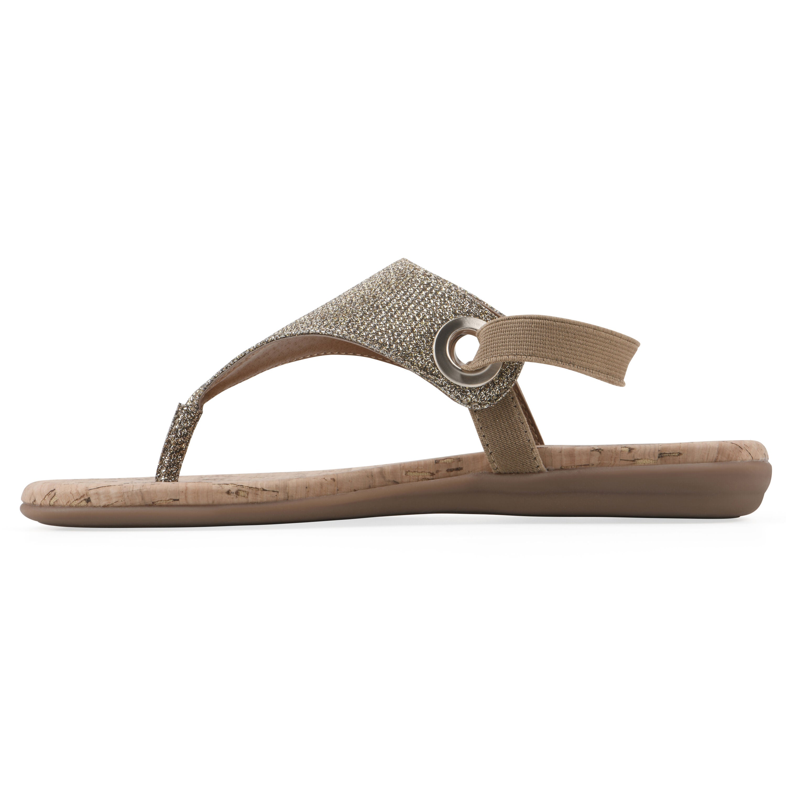 Lifeway Sling back sandal, LIGHT GOLD GLITTER, alternate image number 3