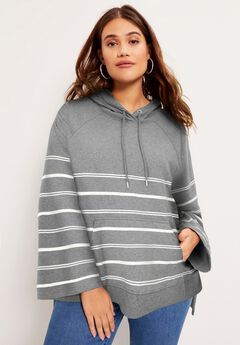 Bell-Sleeve French Terry Sweatshirt