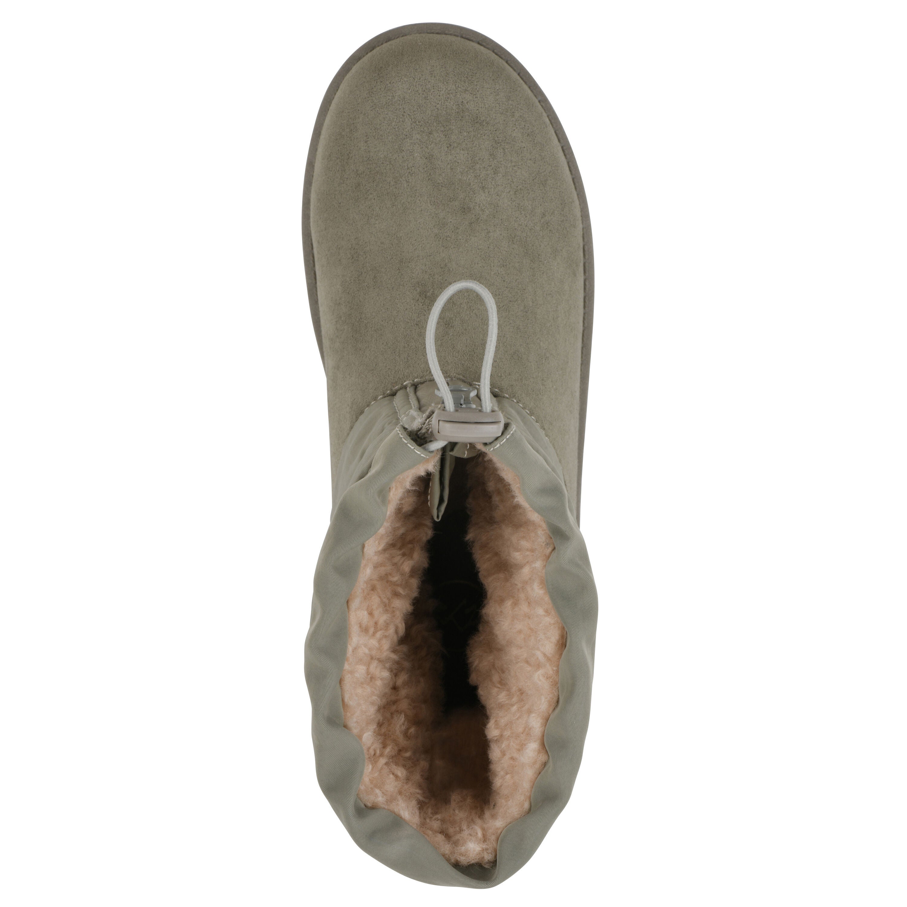 Issy Faux Fur-Lined Bootie, NEW MOSS FABRIC, alternate image number 4
