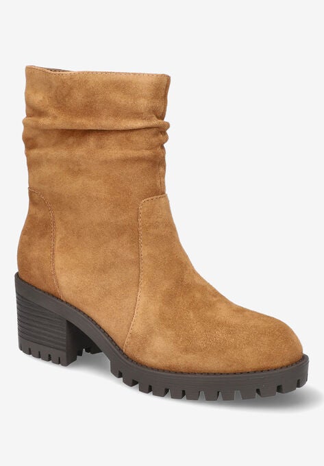 Baina Bootie, COGNAC SUEDE LEATHER, hi-res image number null