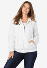 Zip-Up Kate Hoodie, WHITE DENIM, hi-res image number null
