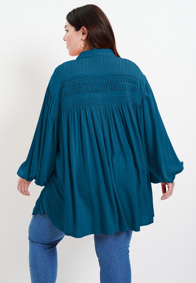Pintuck Tunic, , on-hover image number null