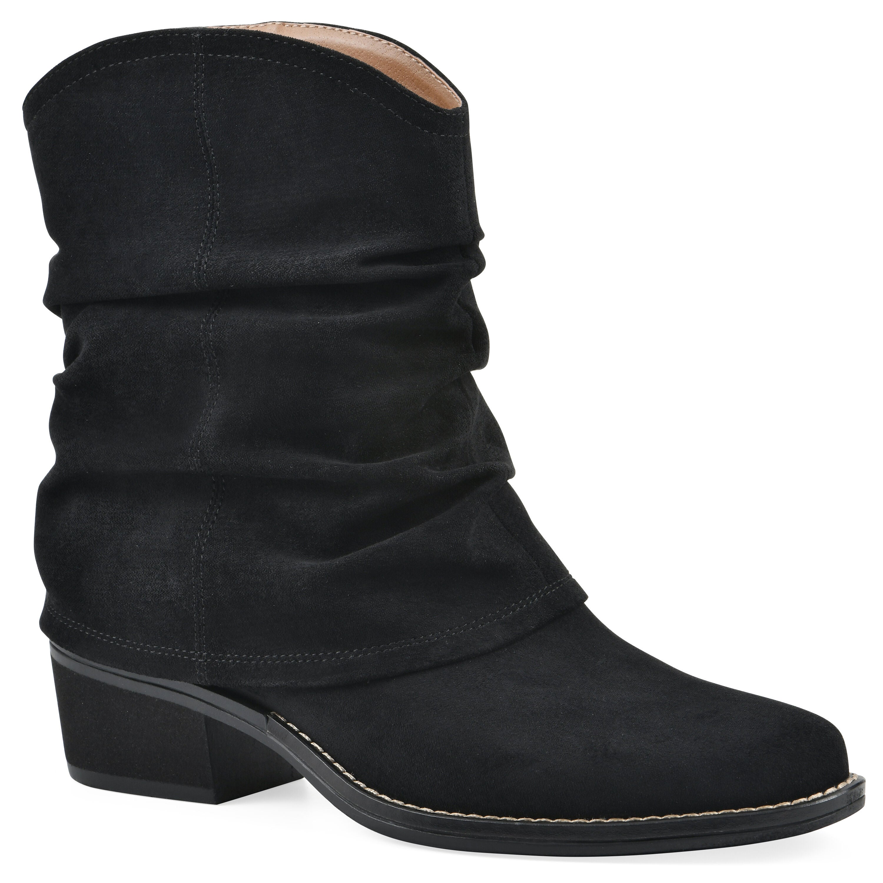 Alden Mid Calf Western Bootie, BLACK FABRIC, hi-res image number 0