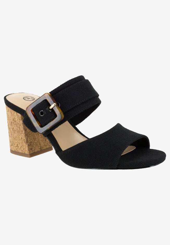 Tory II Sandal, BLACK LINEN, hi-res image number 0