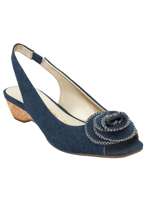 Harrietta Slings By Anne Klein Plus Size Dress Shoes Roaman S