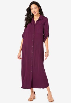 Collared Button Front Dress
