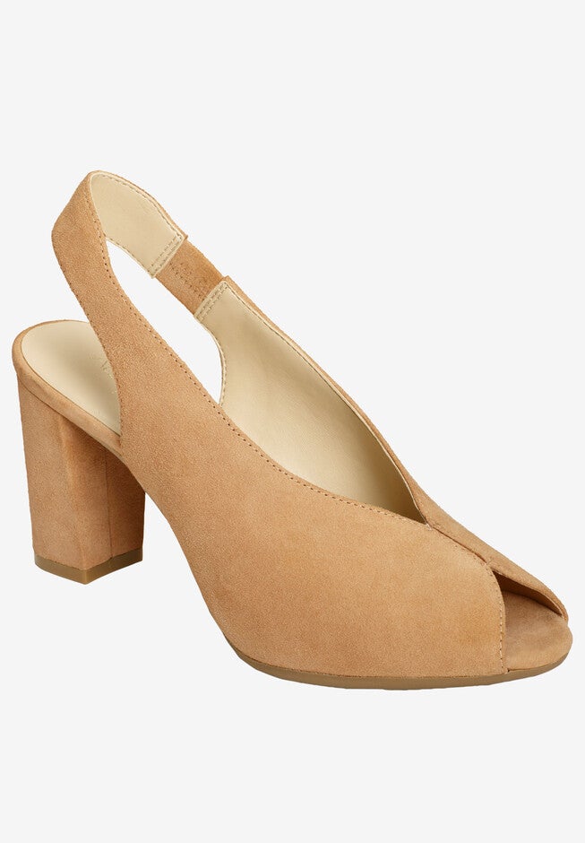 Birdbath Pump by Aerosoles®, LIGHT TAN SUEDE, hi-res image number null