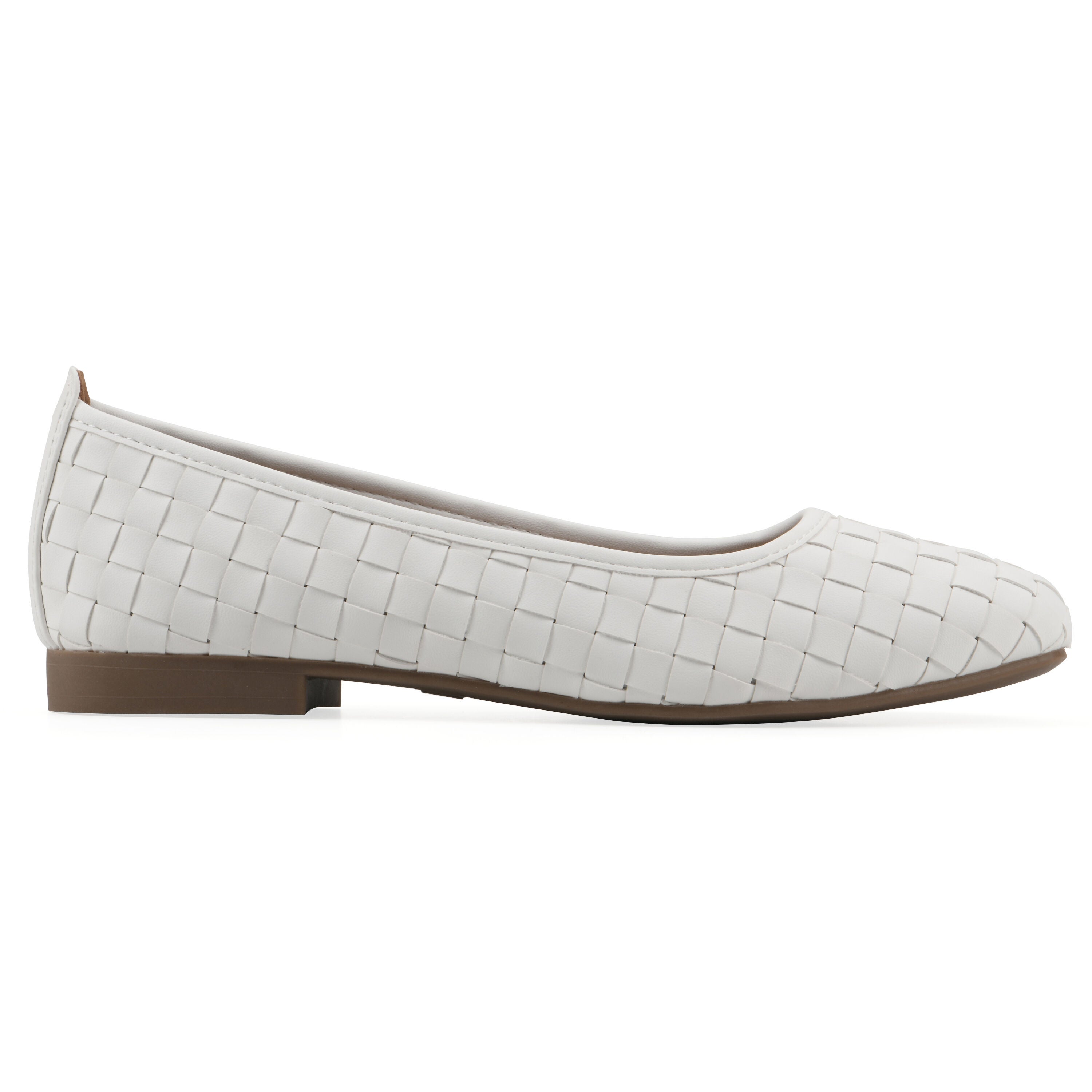 Boccie Ballet Flat, WHITE SMOOTH, alternate image number 2
