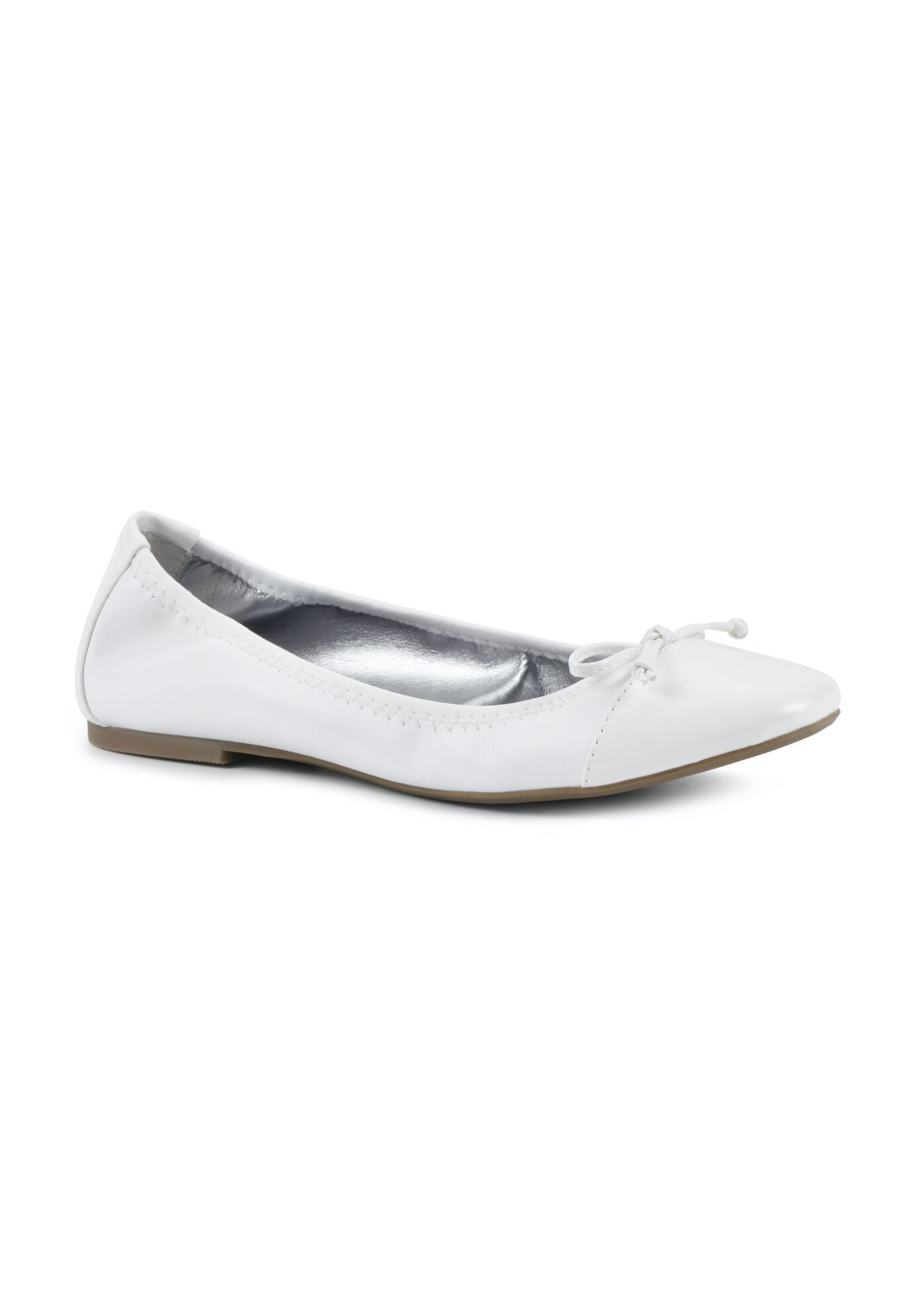 White Mountain Sunnyside Ii Ballet Flat, WHITE PATENT, hi-res image number 0