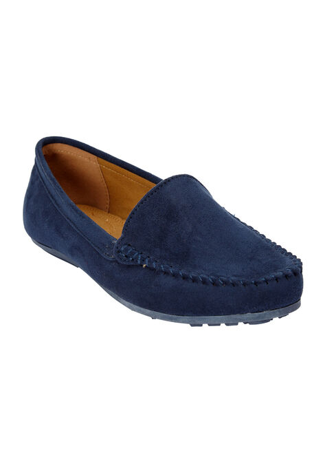 The Milena Moccasin, NAVY, hi-res image number null