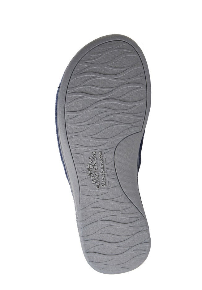 Alice Colorblocked Microfiber Terry Slide by Dearfoams, , alternate image number 2