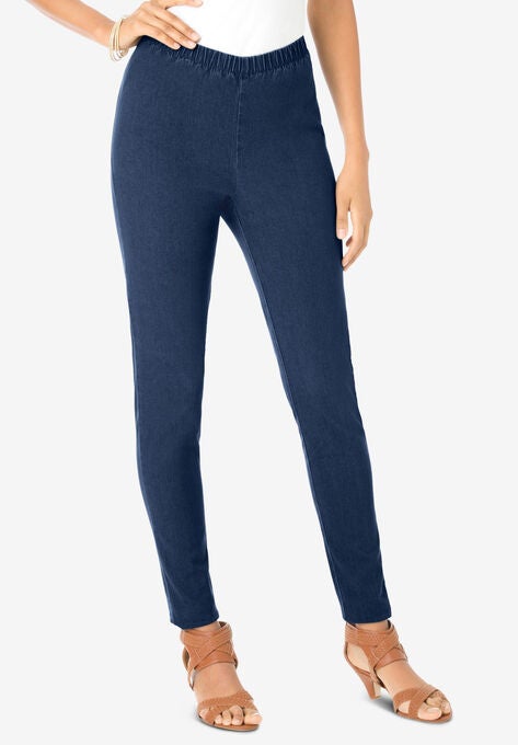 Skinny-Leg Pull-On Stretch Jean, , alternate image number null