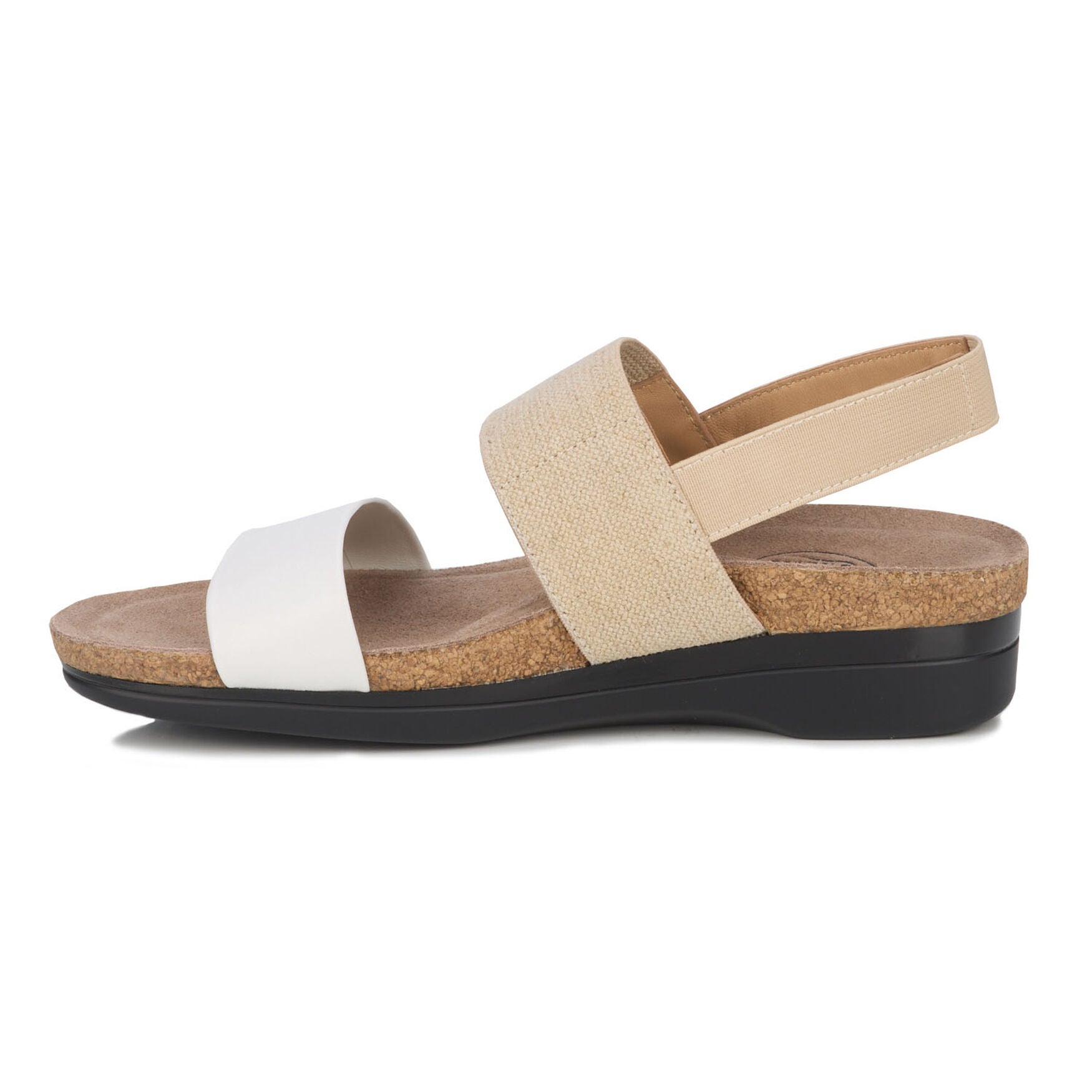 Maeve Stretch Strap Sandal, NATURAL WHITE, alternate image number 4