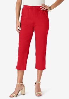 Plus Size Comfort Stretch Capri Jean