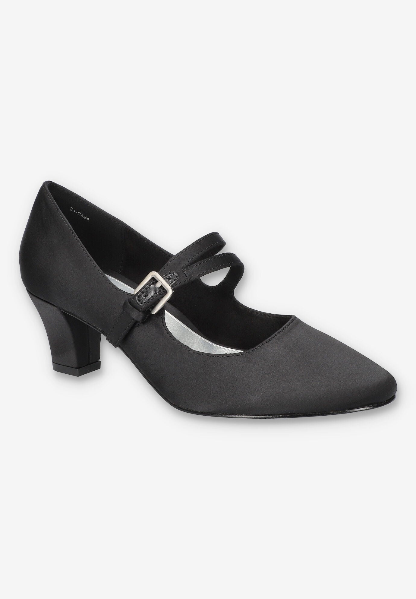 Meryl Pump, BLACK SATIN, hi-res image number 0