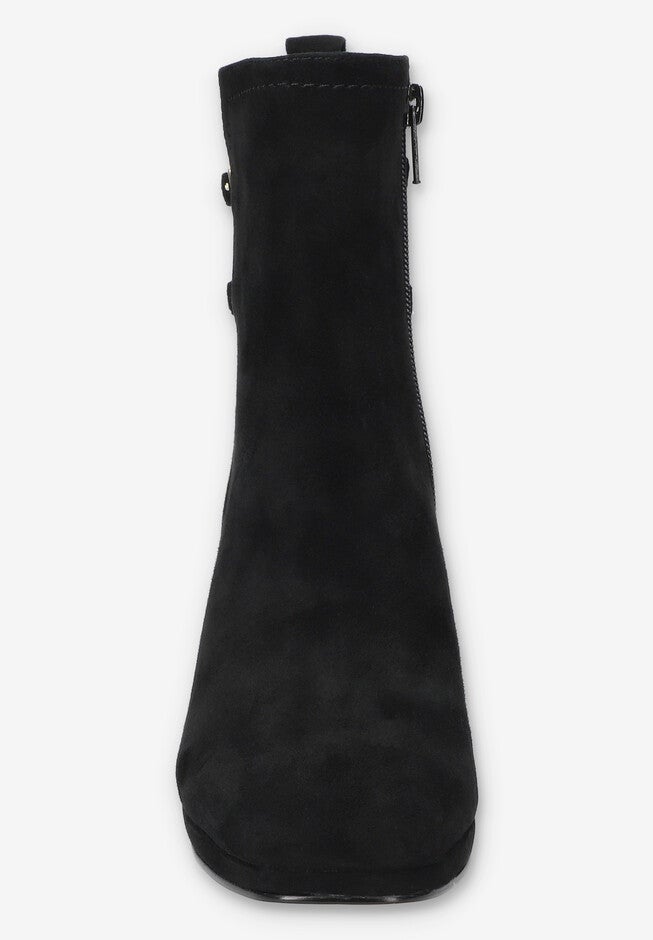 Orchard Sqaure Toe Ankle Boot, BLACK SUEDE LEATHER, alternate image number 3