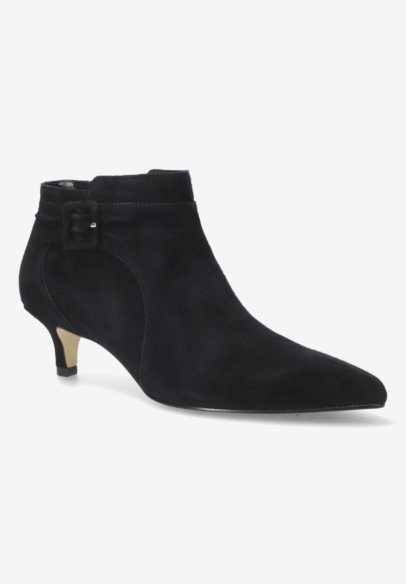 Bindi Bootie, BLACK SUEDE LEATHER, hi-res image number 0