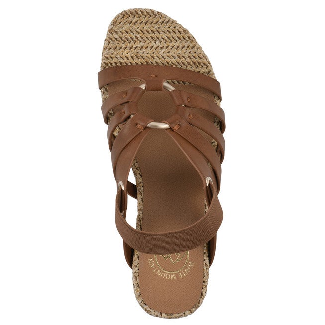Ataps Wedge Sandal, DARK TAN SMOOTH, alternate image number 4