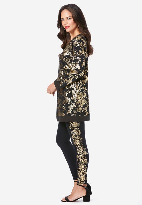 Foil Tunic & Legging Set, , alternate image number null