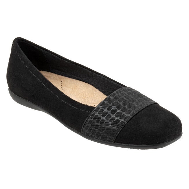 Samantha Flat, BLACK SUEDE CROCO, hi-res image number 0
