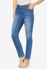 Pearl & Rhinestone Skinny Jean, RHINESTONE PEARL, hi-res image number null
