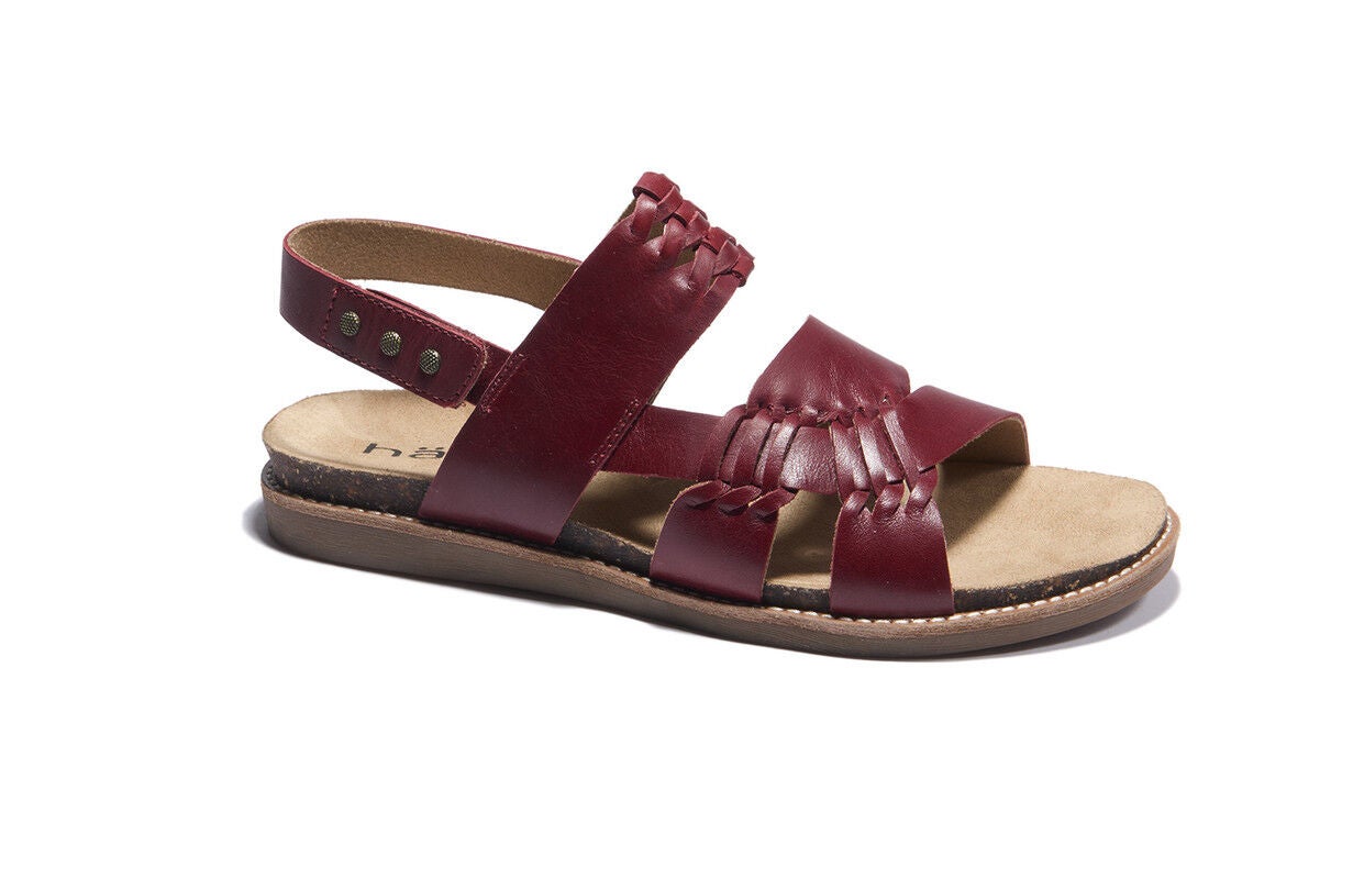 Bella Cork Bottom Sandal, DK.RED, alternate image number 2