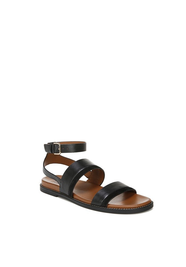 Kelsie Sandal , BLACK LEATHER, hi-res image number 0