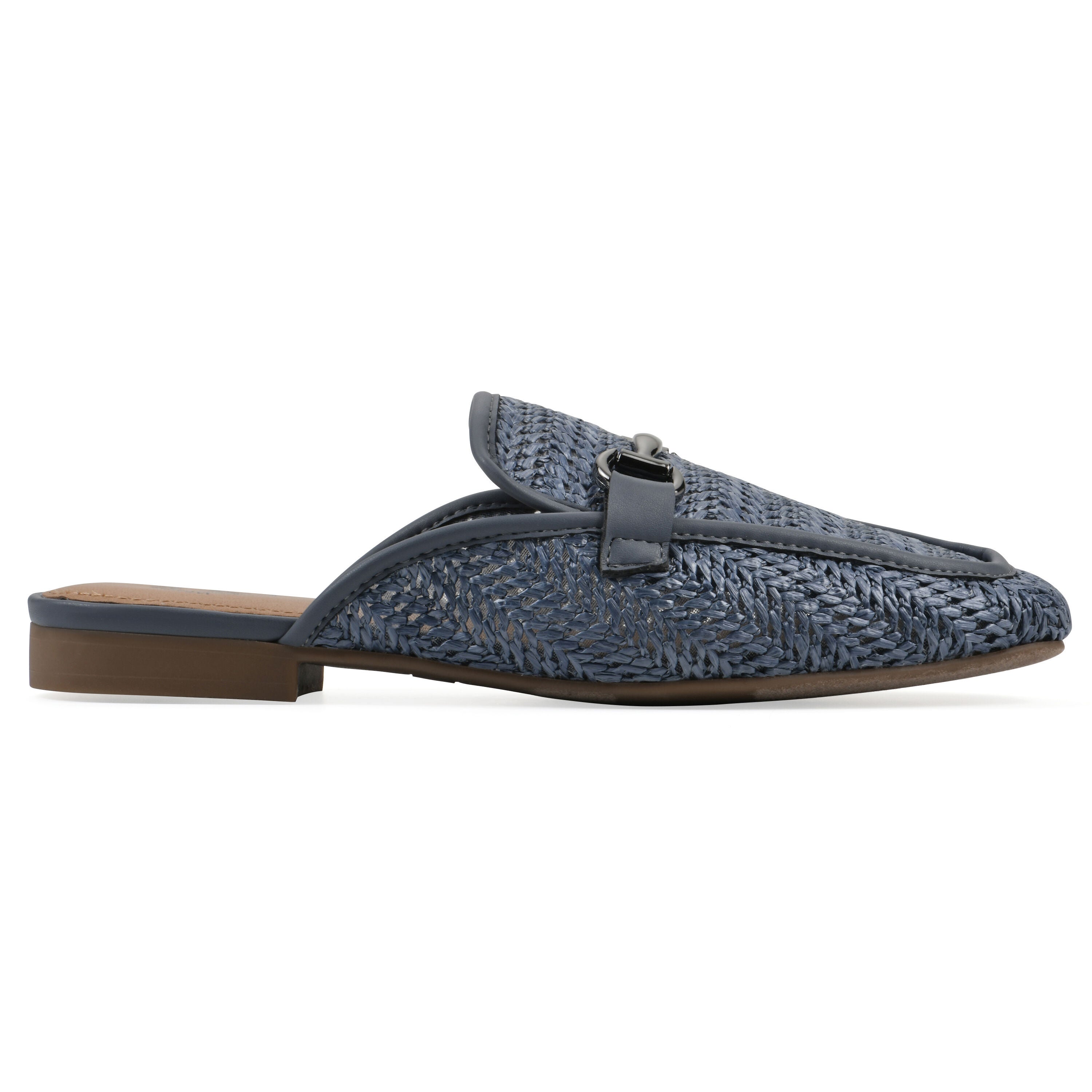 Bobbin Slip On Mule, BLUE SMOOTH, alternate image number 2