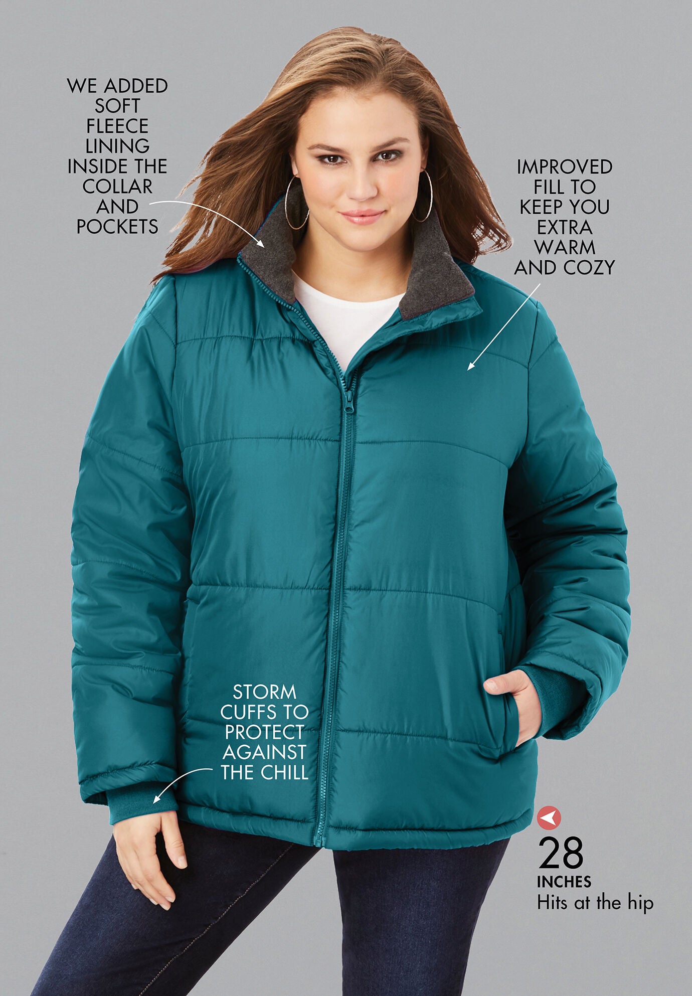 short puffer jacket
