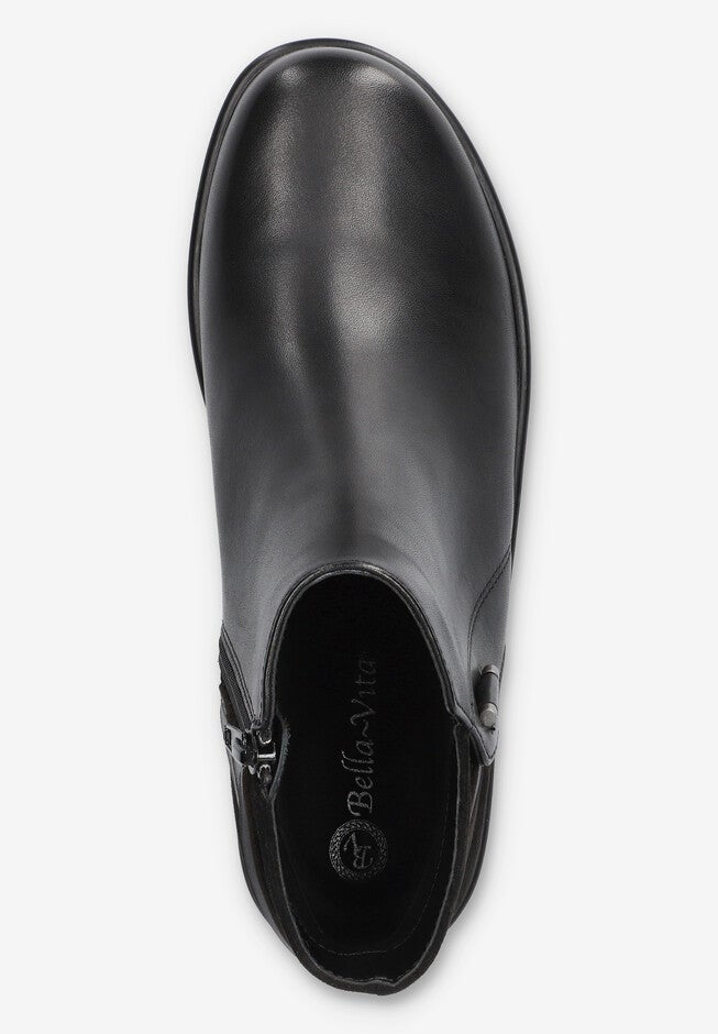 Sueann Ankle Boot, BLACK LEATHER, alternate image number 6